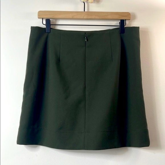 LOFT Green Mini Pencil Skirt for Work - Picture 8 of 9